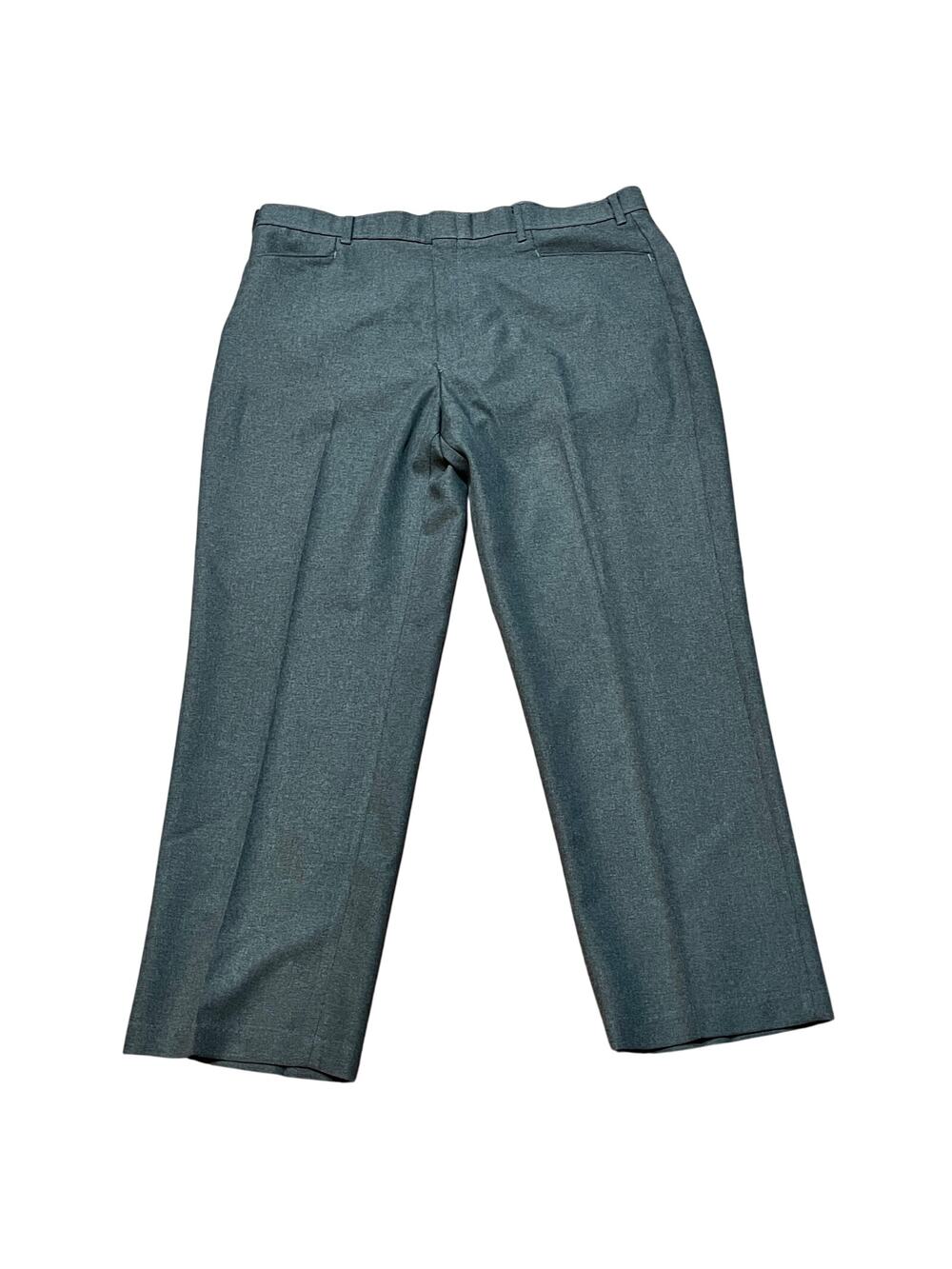 Action Slacks Men's W40 L29 Gray Vintage Levi's 1970's Belted Hemmed Sta-Prest